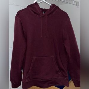 H&M maroon hoodie. size small.
